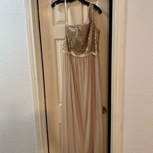 Gold Sequin Top Dress